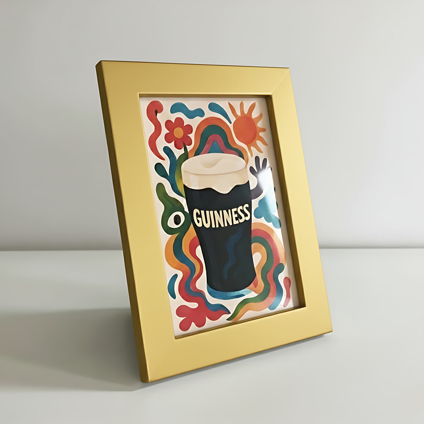 Magnetic Modular Solid Plastic Frame - Royal Gold