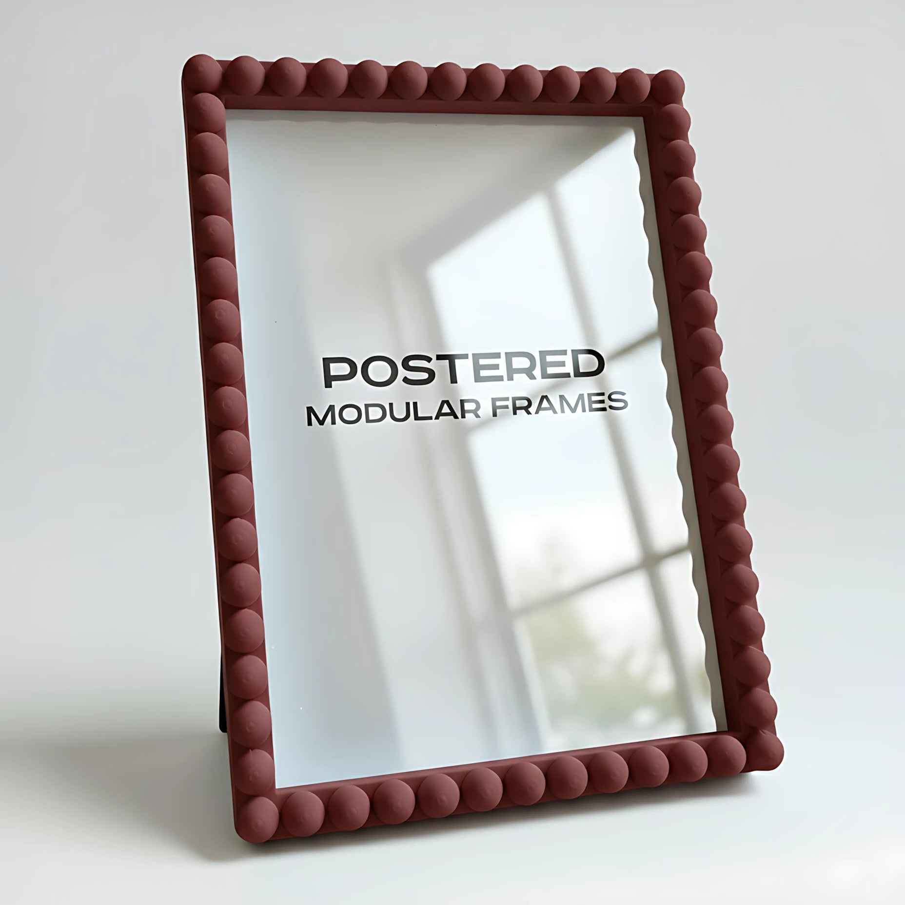 Magnetic Modular Bobbin Plastic Frame - Matt Ruby Red - 5x7 Inch