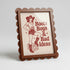 Magnetic Modular Scallop Plastic Frame - Chocolate - 5x7 Inch