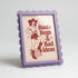Magnetic Modular Scallop Plastic Frame - Lavender - 5x7 Inch
