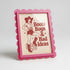 Magnetic Modular Scallop Plastic Frame - Raspberry - 5x7 Inch