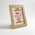 Magnetic Modular Squiggle Plastic Frame - Beige - 5x7 Inch