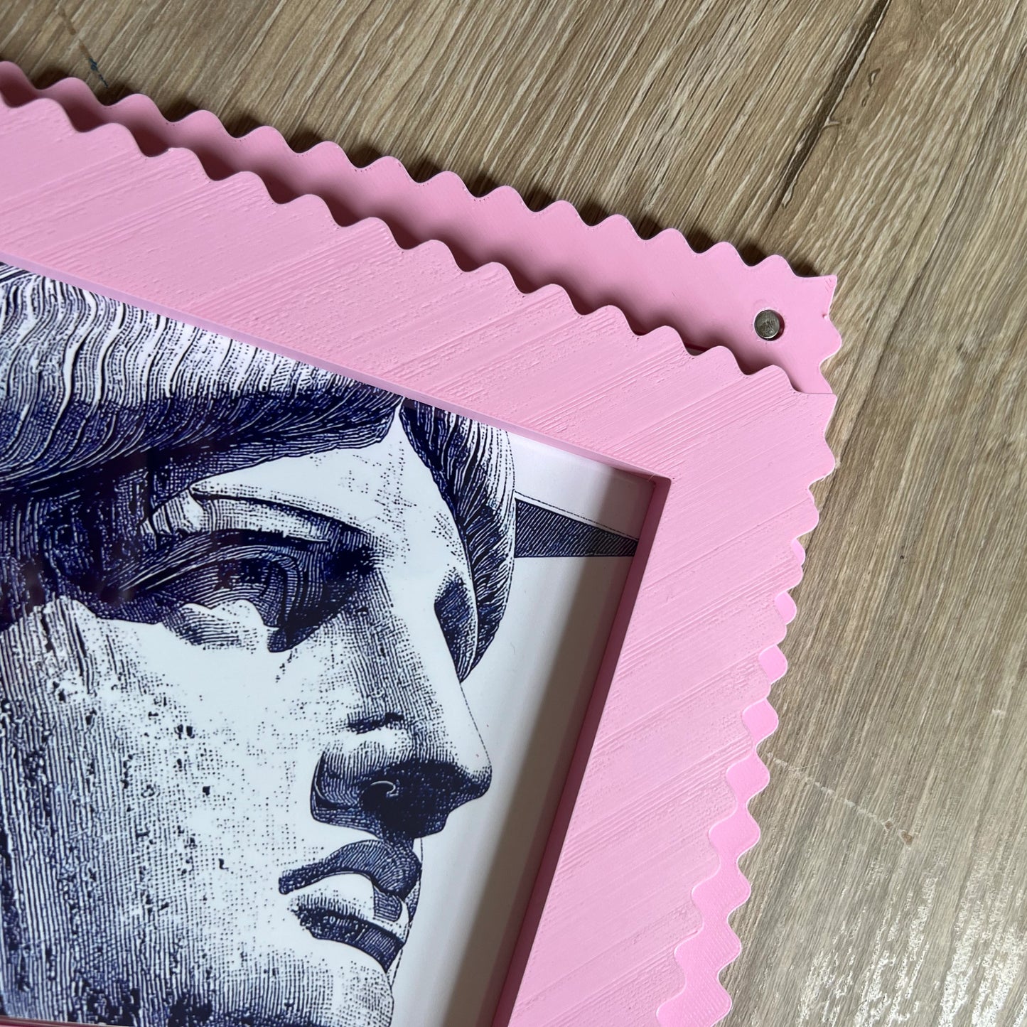 Magnetic Modular Squiggle Plastic Frame - Blood Orange - 5x7 Inch