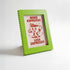Magnetic Modular Squiggle Plastic Frame - Bright Green - 5x7 Inch