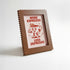 Magnetic Modular Squiggle Plastic Frame - Brown - 5x7 Inch
