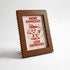 Magnetic Modular Squiggle Plastic Frame - Chocolate - 5x7 Inch