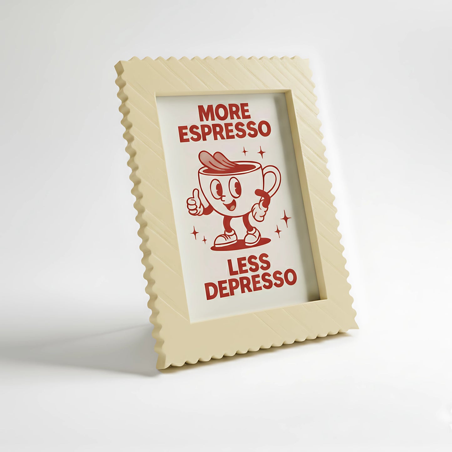 Magnetic Modular Squiggle Plastic Frame - Goose Yellow - 5x7 Inch