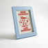 Magnetic Modular Squiggle Plastic Frame - Ice Blue - 5x7 Inch