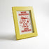 Magnetic Modular Squiggle Plastic Frame - Lemon Yellow - 5x7 Inch