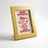 Magnetic Modular Squiggle Plastic Frame - Royal Gold - 5x7 Inch
