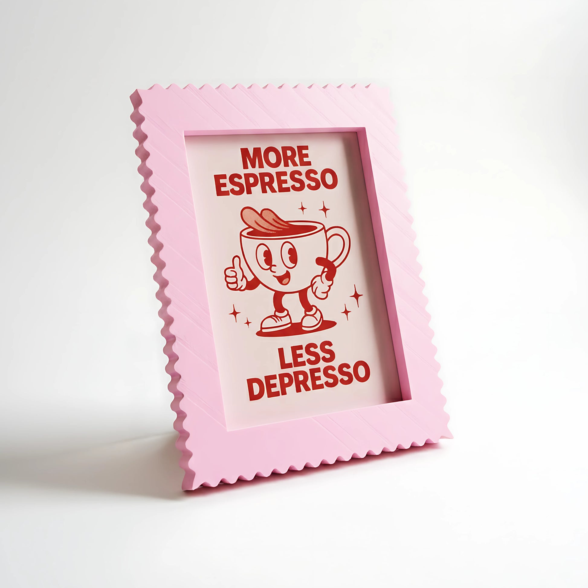 Magnetic Modular Squiggle Plastic Frame - Sakura Pink - 5x7 Inch