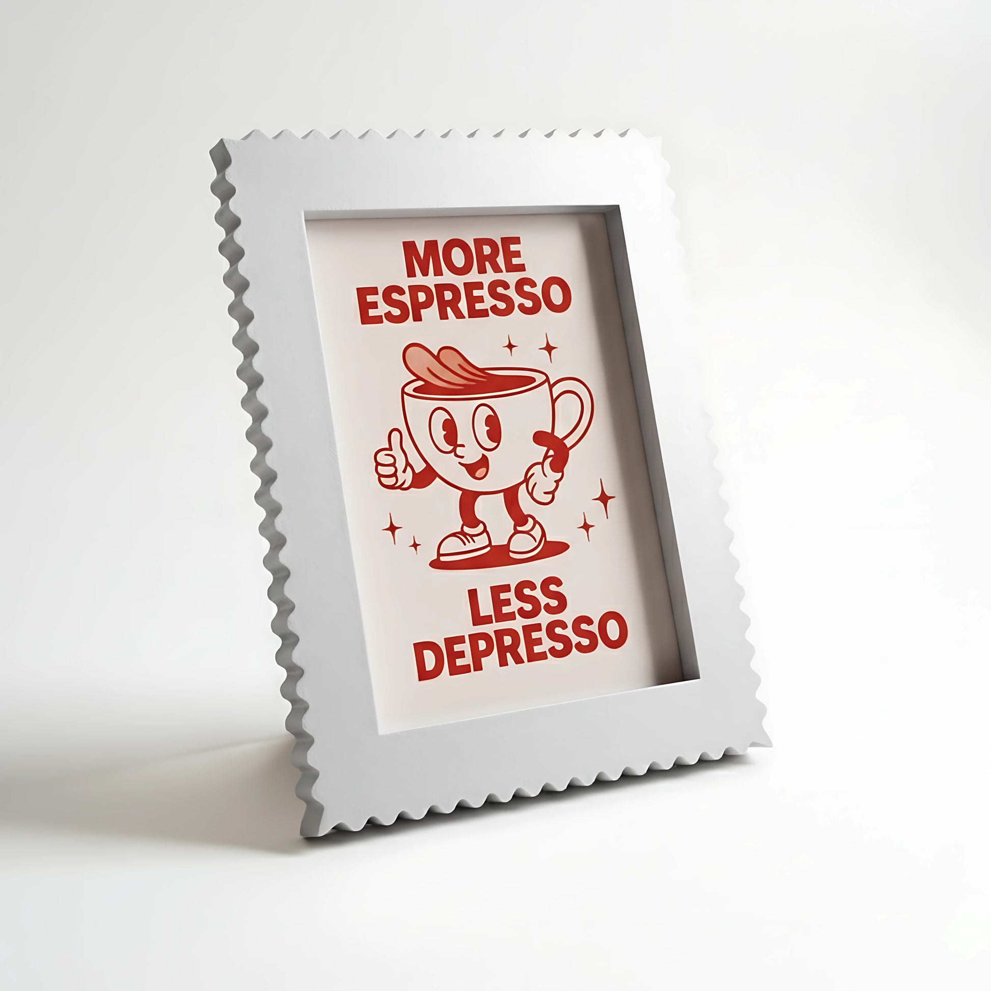 Magnetic Modular Squiggle Plastic Frame - Silver Metal - 5x7 Inch