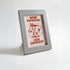 Magnetic Modular Squiggle Plastic Frame - Slate Grey - 5x7 Inch