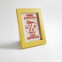 Magnetic Modular Squiggle Plastic Frame - Sunshine Yellow - 5x7 Inch