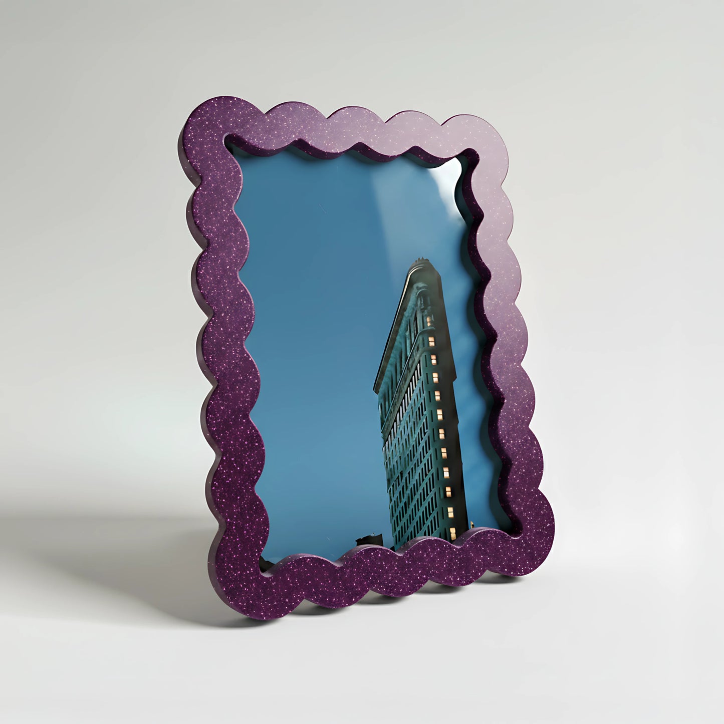 Magnetic Modular Wavey Plastic Frame - Twinkling Purple - 5x7 Inch
