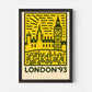 London England '93 Travel Poster