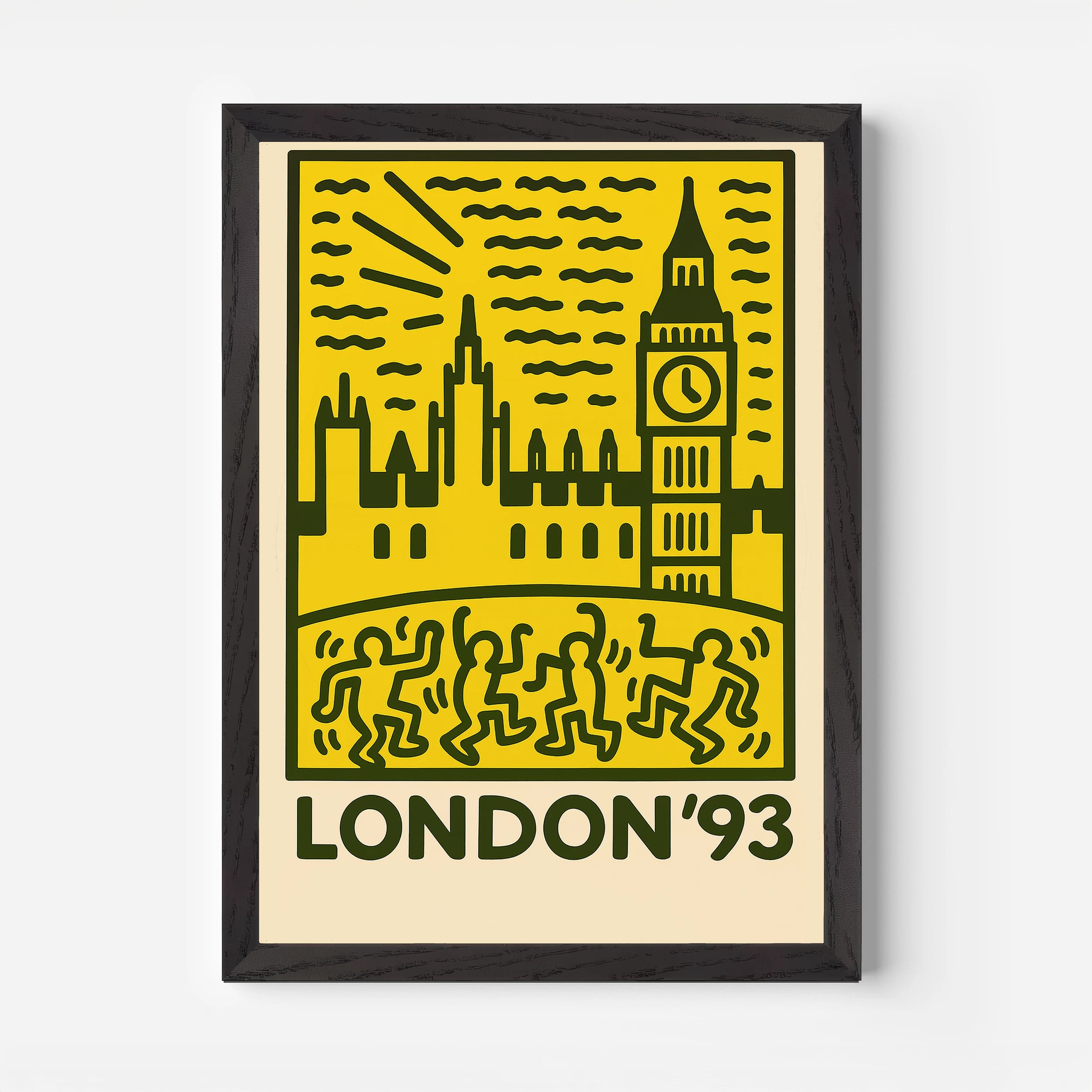 London England '93 Travel Poster