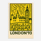 London England '93 Travel Poster
