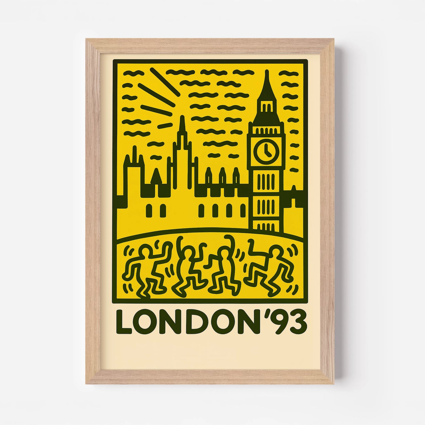 London England '93 Travel Poster