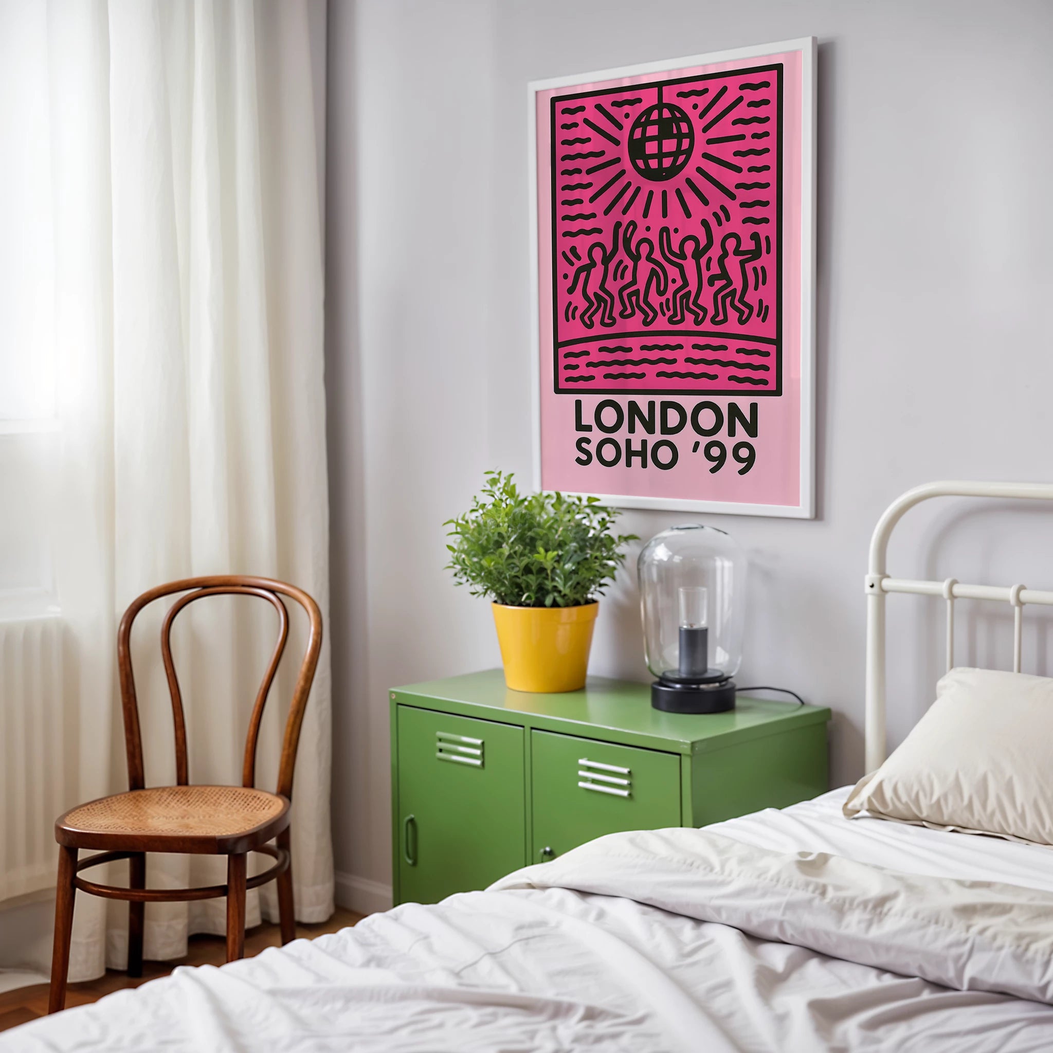 London Soho England '99 Travel Poster