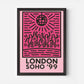 London Soho England '99 Travel Poster