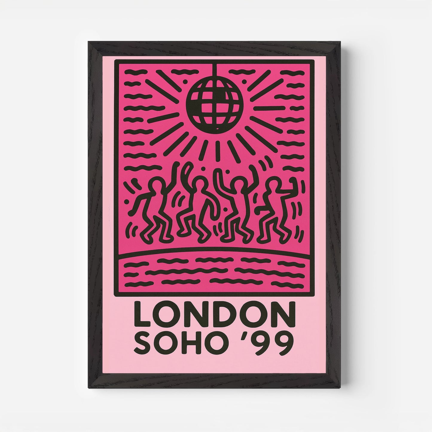 London Soho England '99 Travel Poster