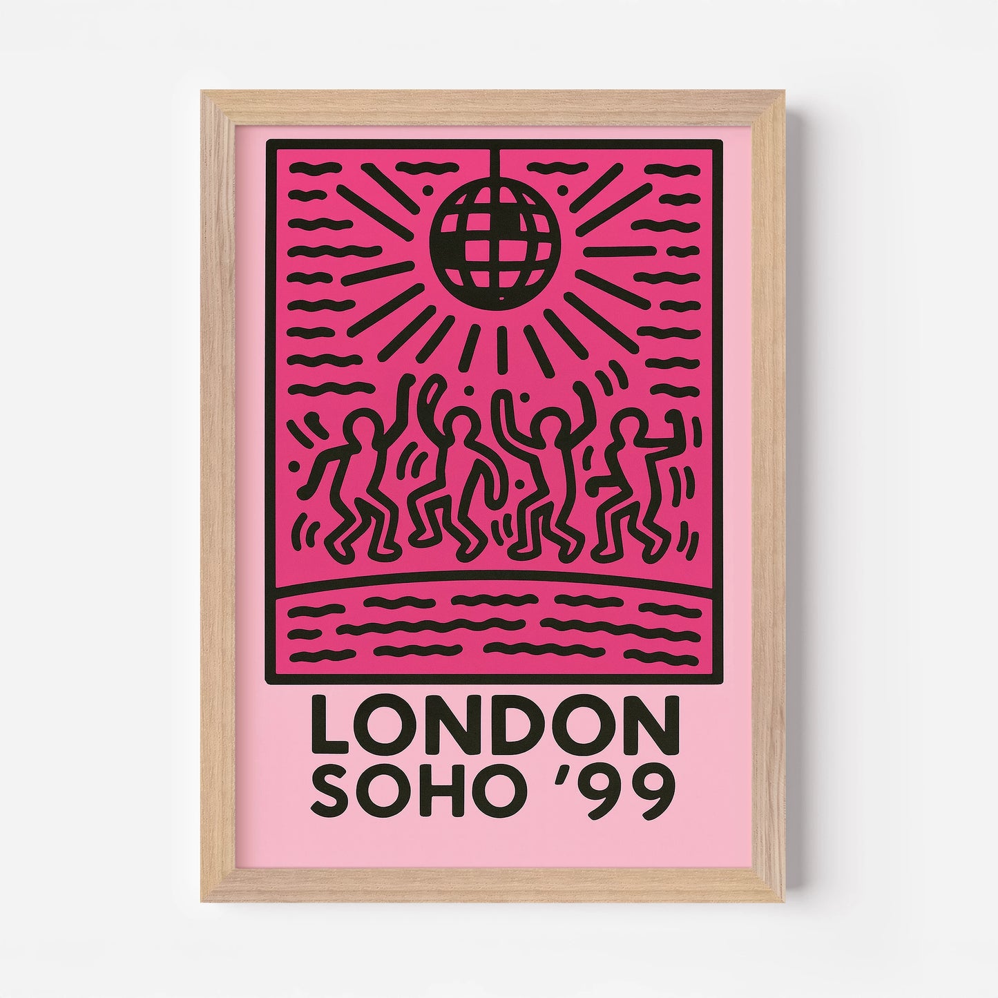 London Soho England '99 Travel Poster