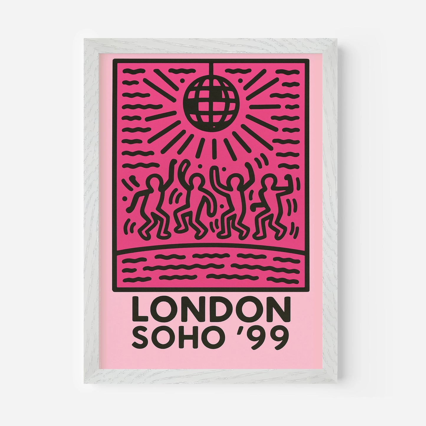 London Soho England '99 Travel Poster