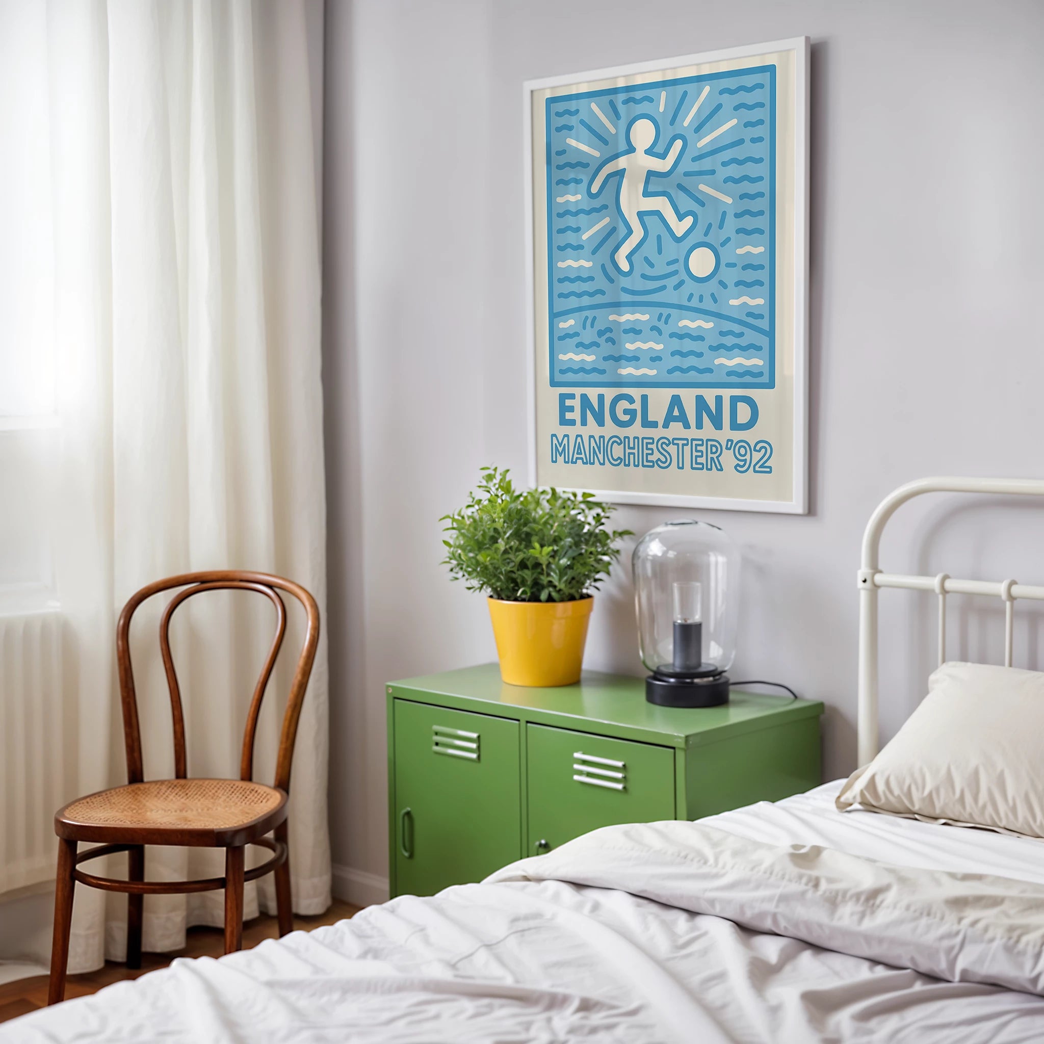 Manchester England '92 Travel Poster