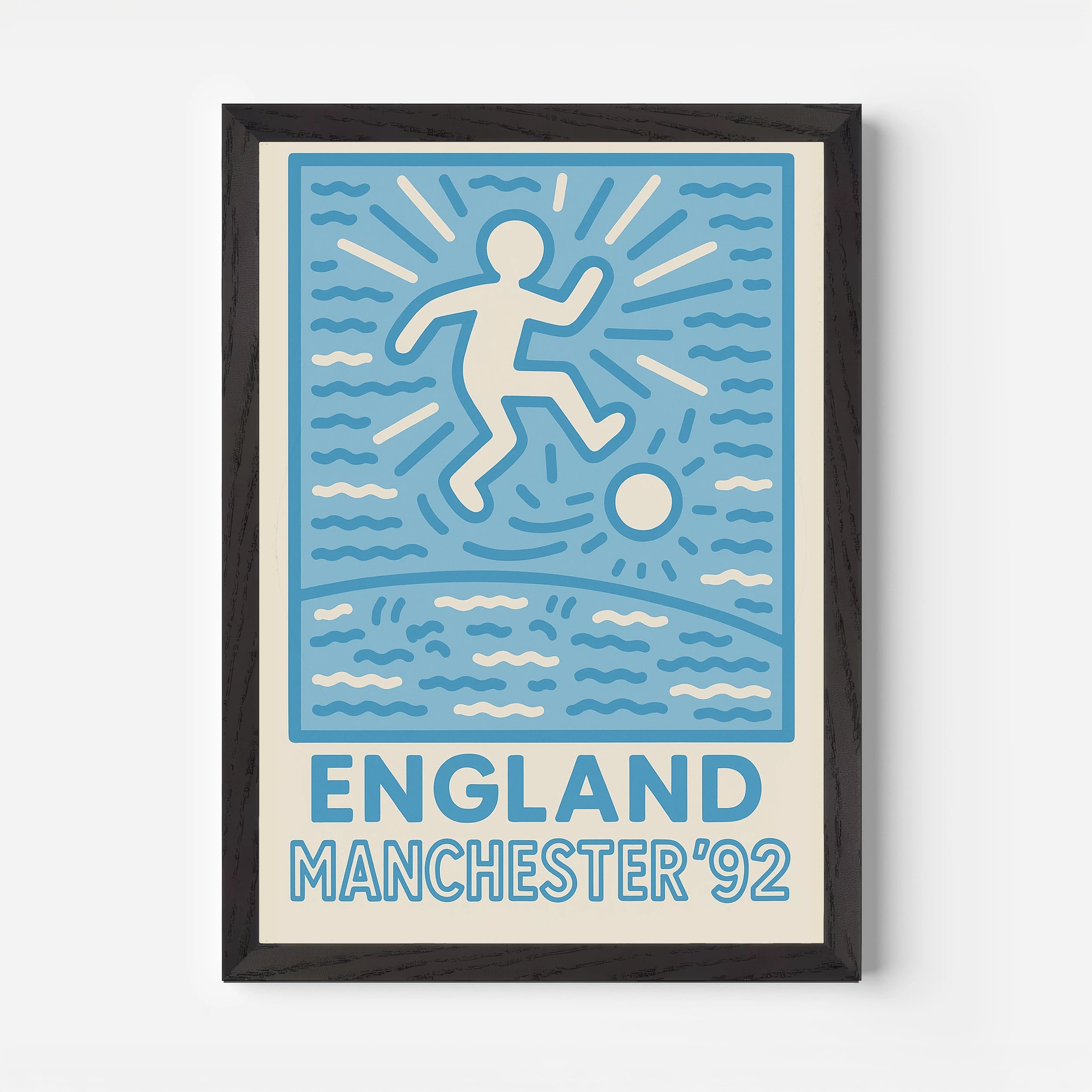 Manchester England '92 Travel Poster