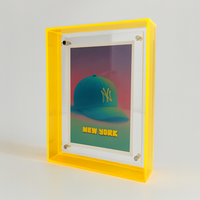 Coloured Transparent Acrylic Picture Frame - Yellow