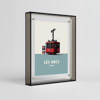 Coloured Transparent Acrylic Picture Frame - Grey