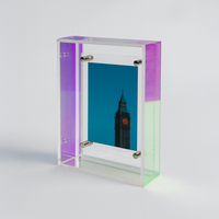 Coloured Transparent Acrylic Picture Frame - Rainbow
