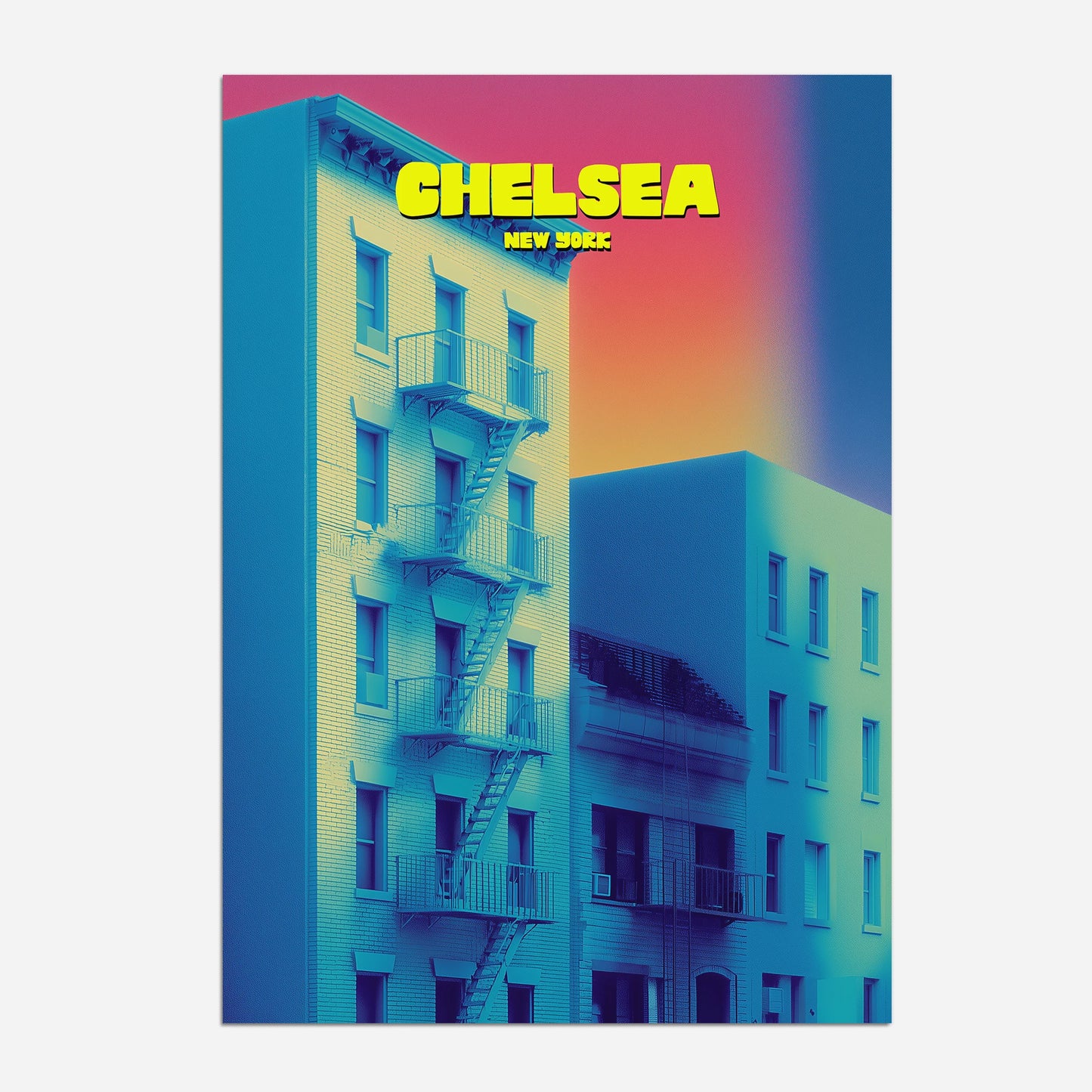 Chelsea New York Manhattan America Travel Poster