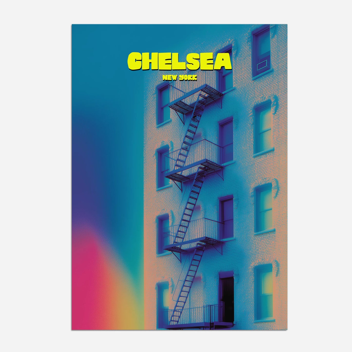 Chelsea New York Manhattan America Travel Poster