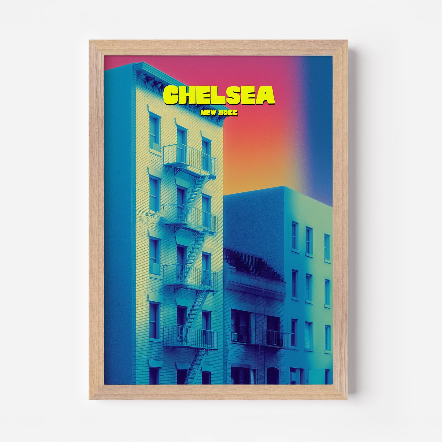 Chelsea New York Manhattan America Travel Poster