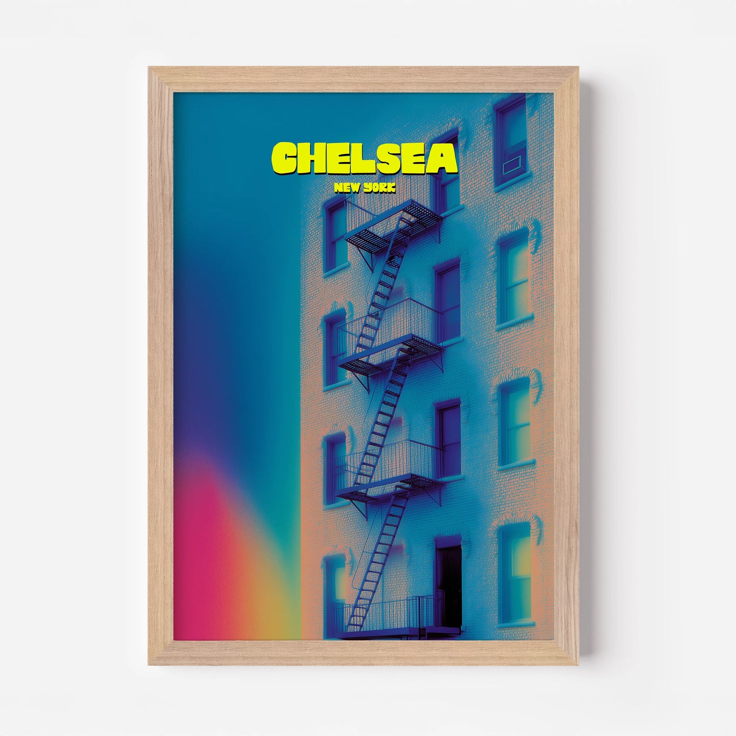 Chelsea New York Manhattan America Travel Poster