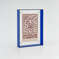 Coloured Transparent Acrylic Picture Frame - Blue