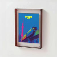 Coloured Transparent Acrylic Picture Frame - Brown.
