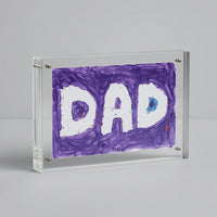 Coloured Transparent Acrylic Picture Frame - Clear