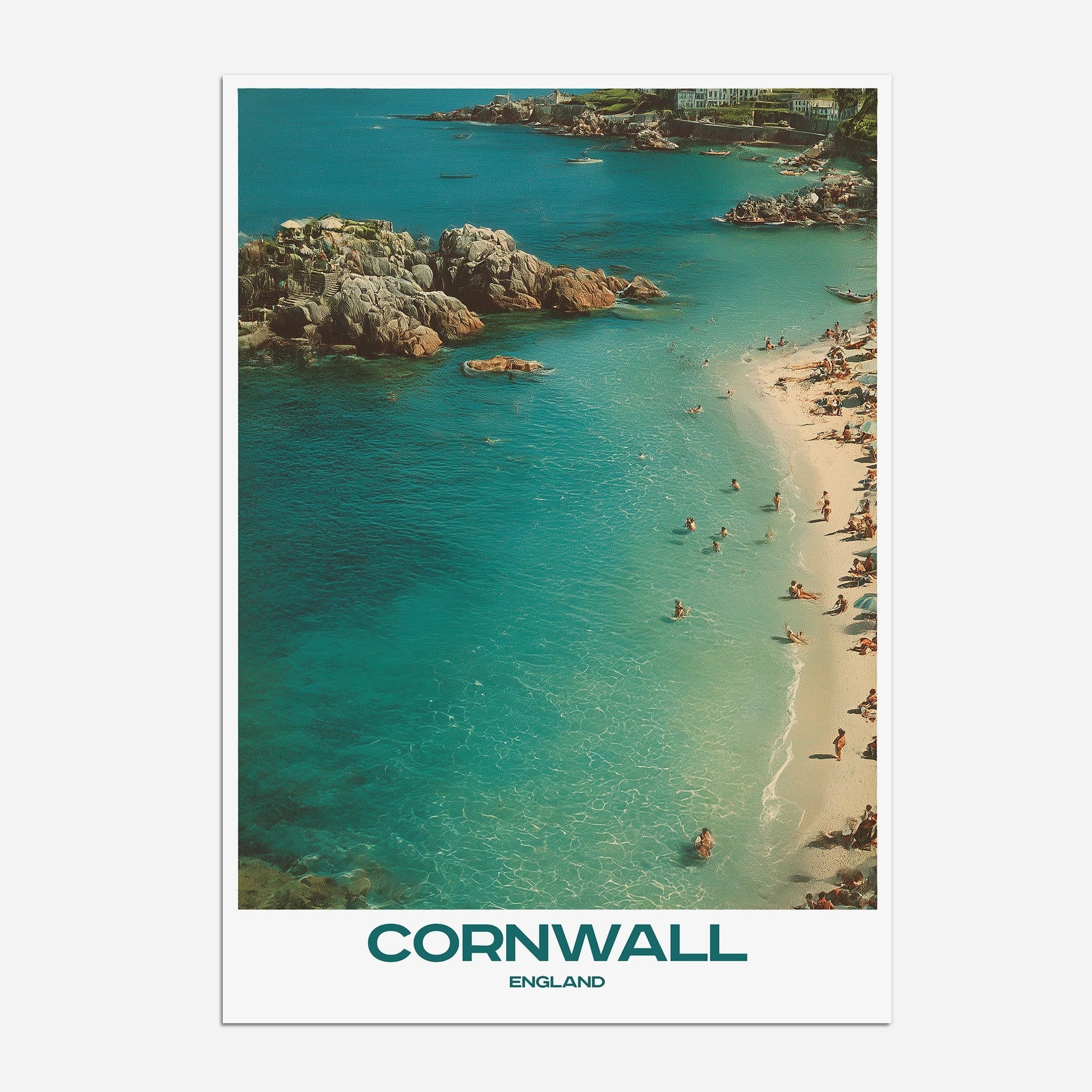 Cornwall England Europe Travel Poster - Postered