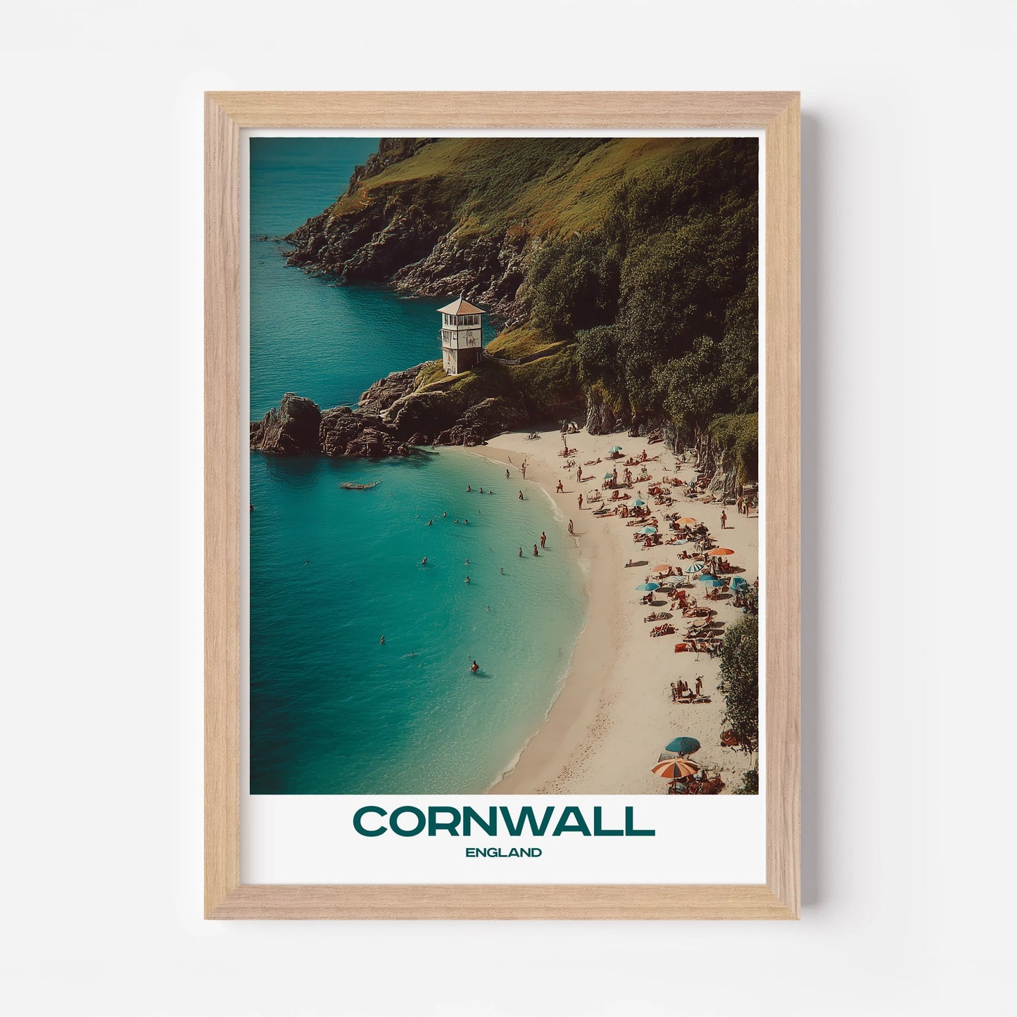 Cornwall England Europe Travel Poster - Postered