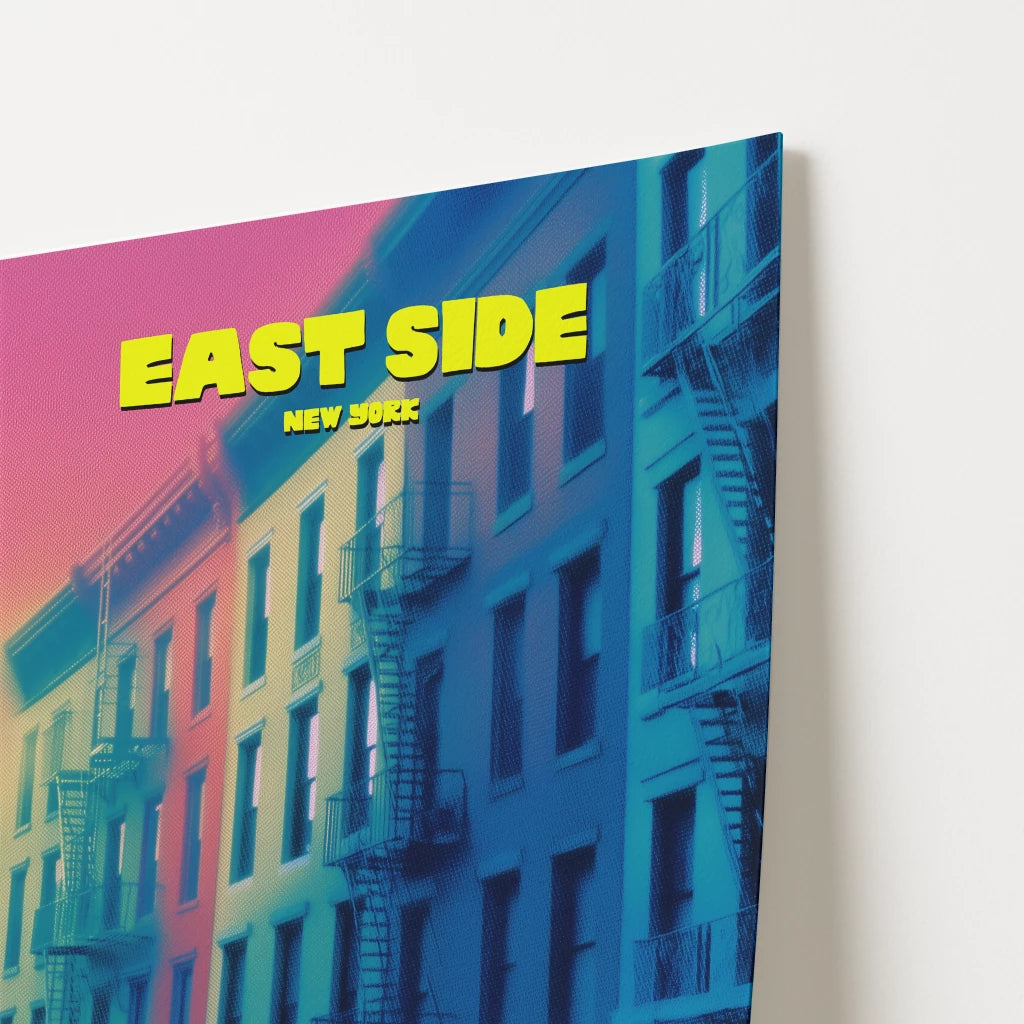 East Side New York Manhattan America Travel Poster