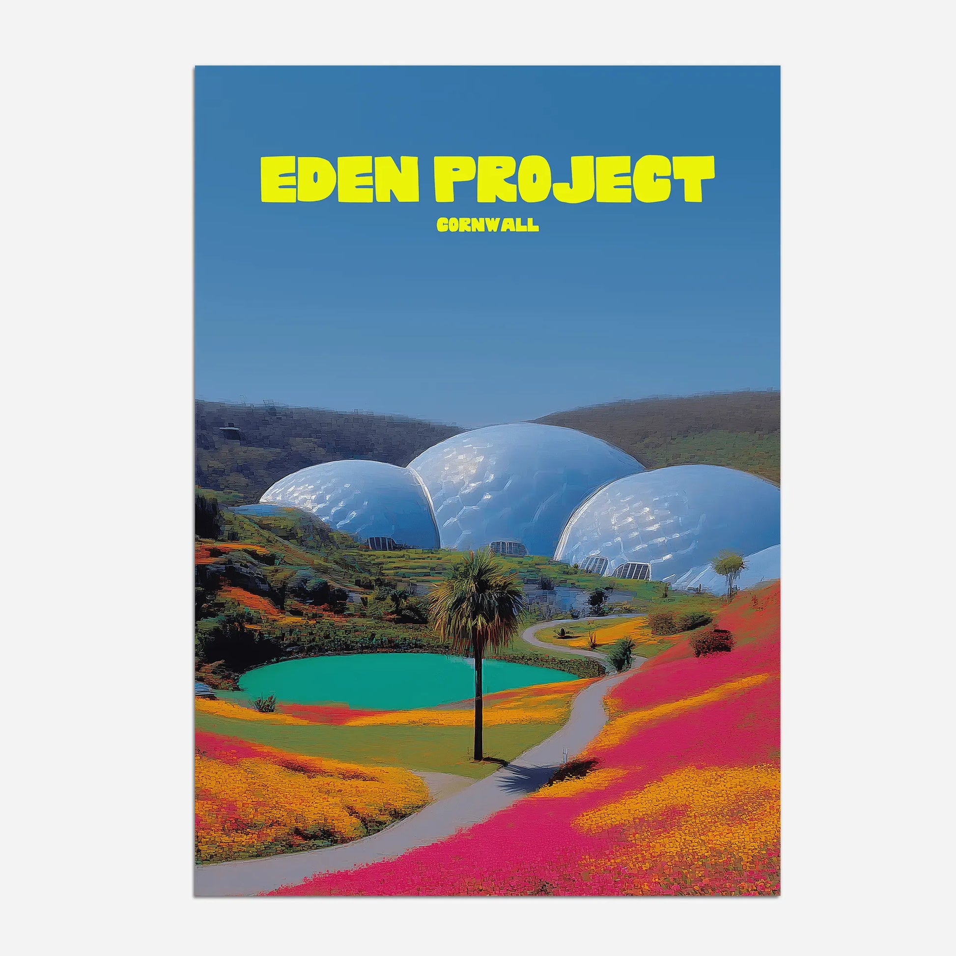Eden Project Cornwall Travel Poster - Postered