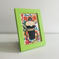 Magnetic Modular Solid Plastic Frame - Bright Green