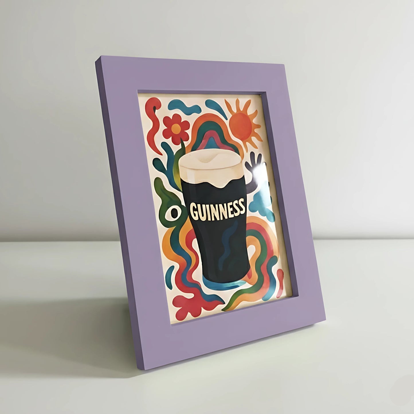 Magnetic Modular Solid Plastic Frame - Purple