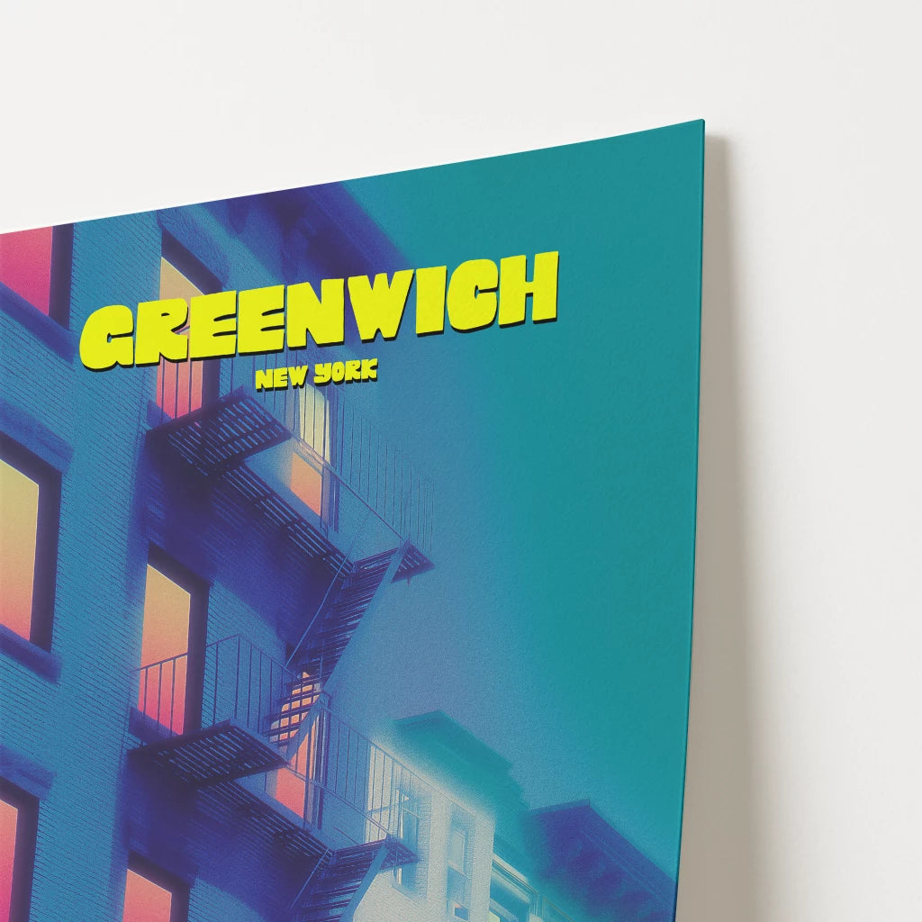 Greenwich New York Manhattan America Travel Poster