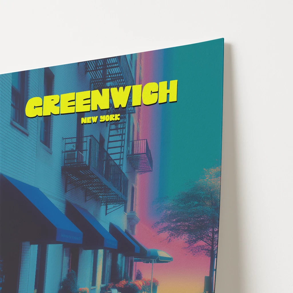 Greenwich New York Manhattan America Travel Poster