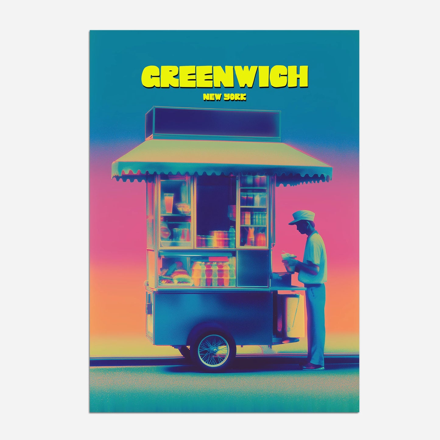Greenwich New York Manhattan America Travel Poster