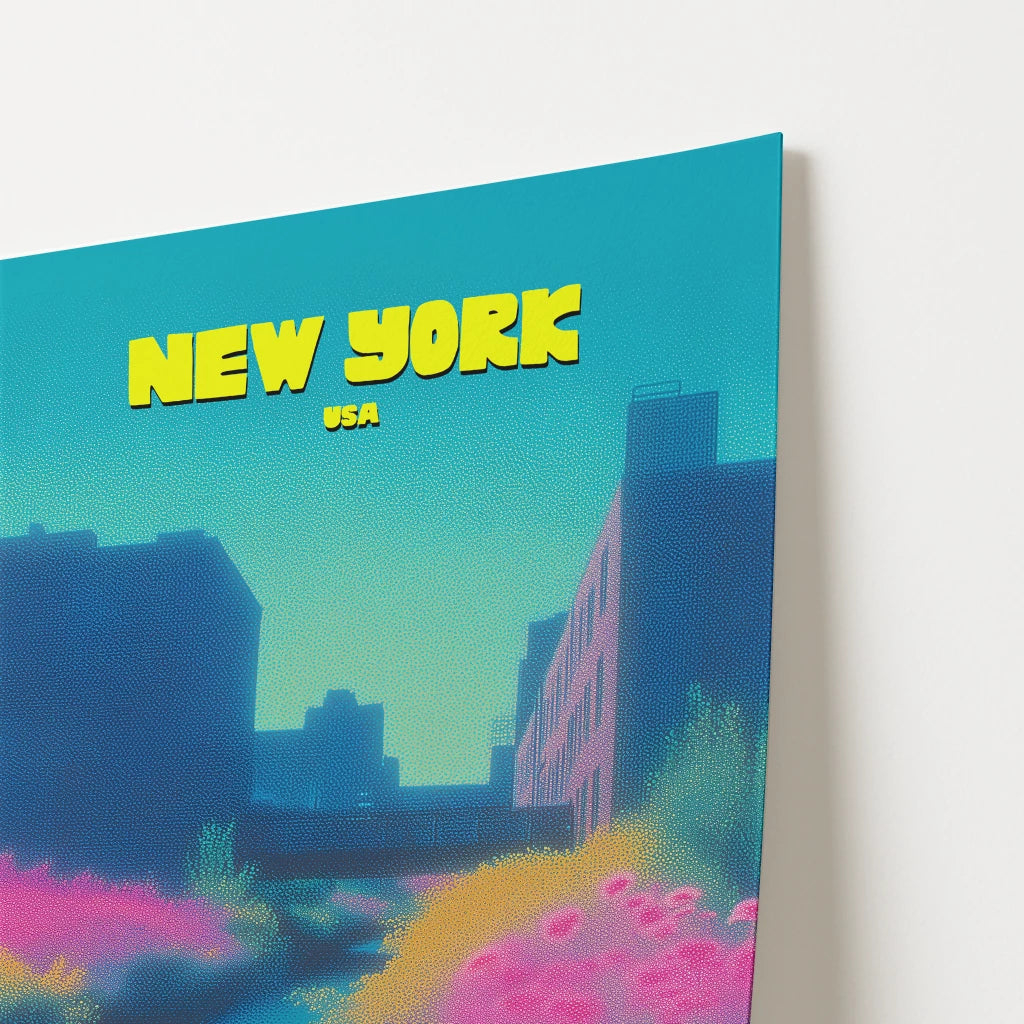 High Line New York Manhattan America Travel Poster